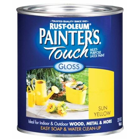 ZINSSER 1 Quart Sun Yellow Painters Touch Multi-Purpose Paint 1945-502 20066194550